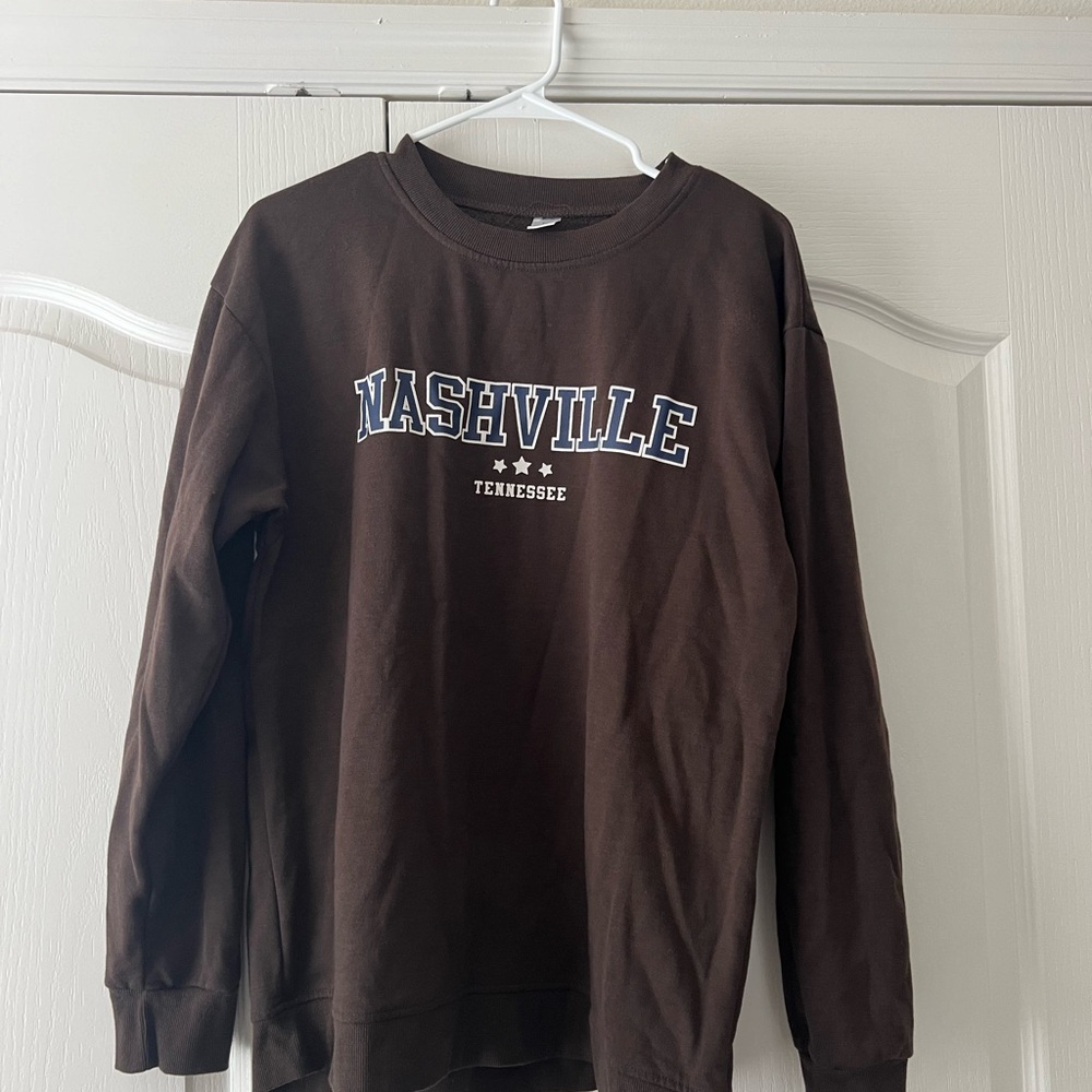 Brown Nashville Crewneck Sweater